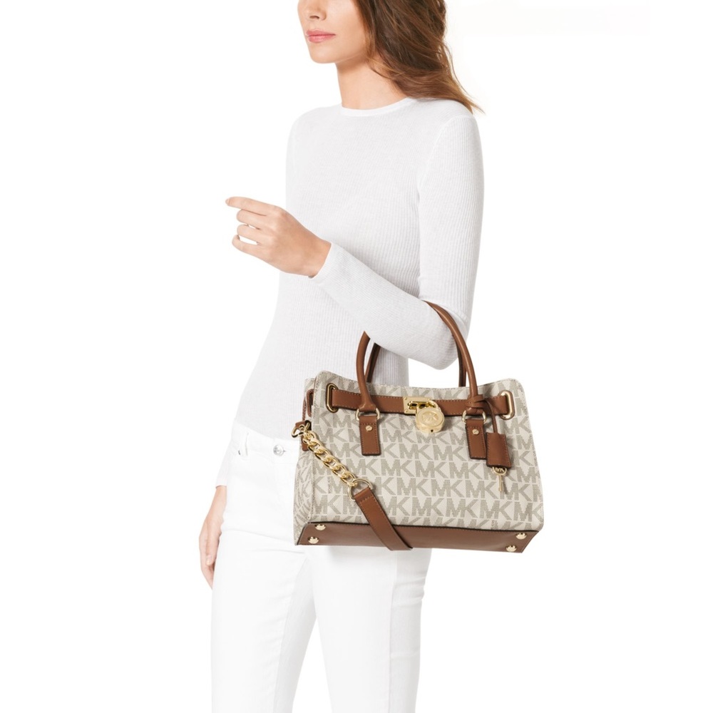Michael Kors Hamilton Logo Medium Satchel